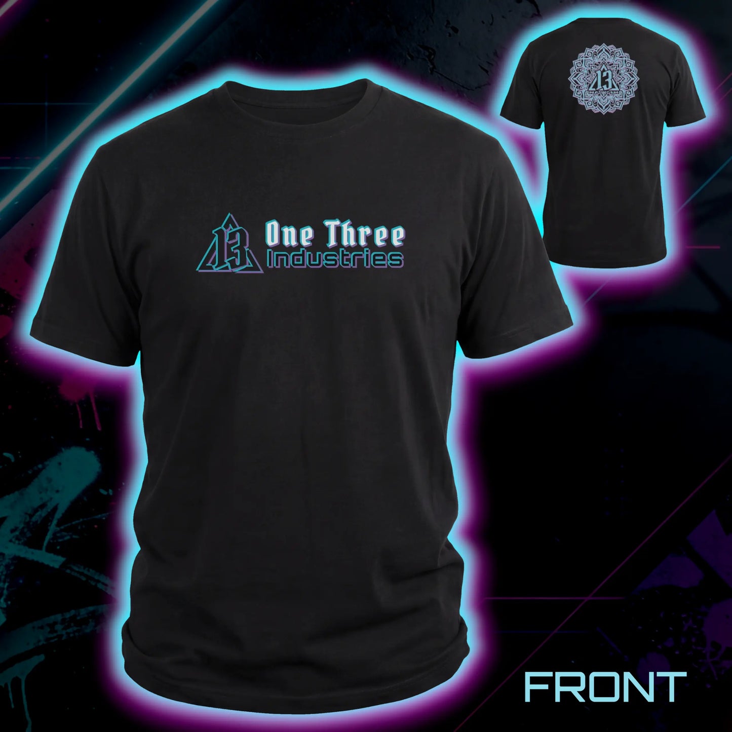 OTI- GLITCH_MANDALA T-SHIRT